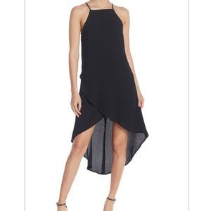 FREE PRESS High-low Crepe Dress